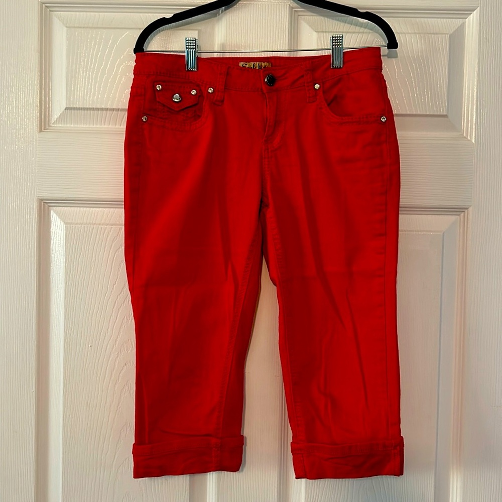 Earl Jean Red denim Capris- size 4P